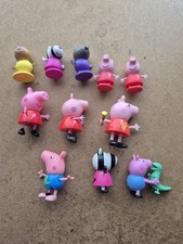 Peppa Pig Toy Lot. 11 X Peppa Pig Character Figures. Selection Of Figures.