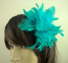 turquoise feather flower