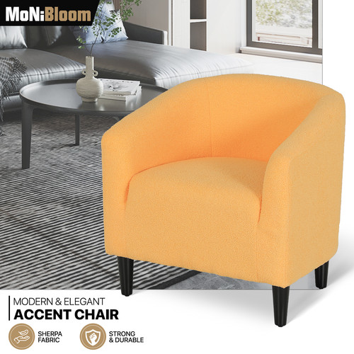 Yellow single sofa - yellow,