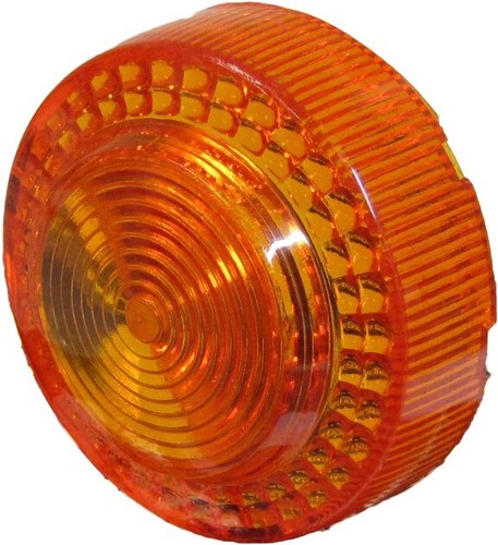 Indicator lens front - r/h, amber