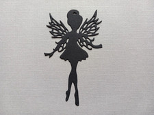 Fairy die cuts x 8 - black/white/photocard options