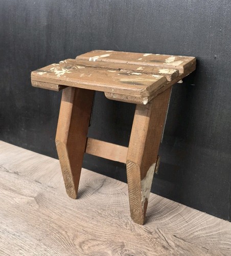 Vintage wooden step - wooden,