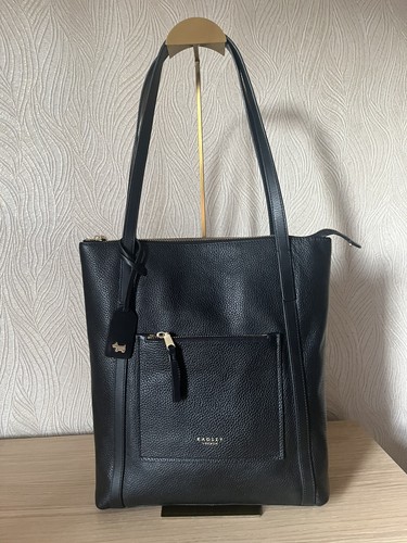 Radley black leather shoulder - radley, shoulder/