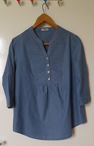 Damart denim blue cotton tunic - damart,