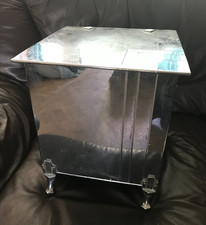 1930s Chrome Art Deco Coal Bucket with Liner Container Box