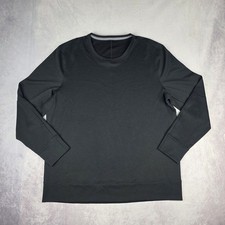Lululemon Sweater Mens XL Black Thermal Crewneck Pullover Knit Long Sleeve 