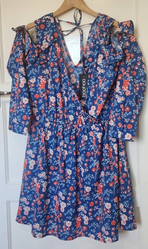 Boohoo blue white - white, red