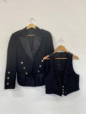 Traditional Prince Charlie Kilt Jacket & Waistcoat Ex Hire UK 38L #112 MD001