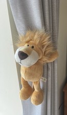 Peerless 2Pcs Lion Animal Curtain Tiebacks With Elastic Button Tie Rope 