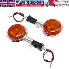 2x Moto Turn Indicator Signal Fit Yamaha XV535/920 Virago XV1100 XVS1100 Amber