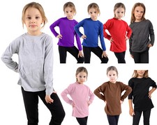 GIRLS PLAIN TOP KIDS BOYS LONG