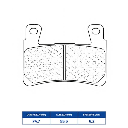 Front sintered brake pads for - sintered,