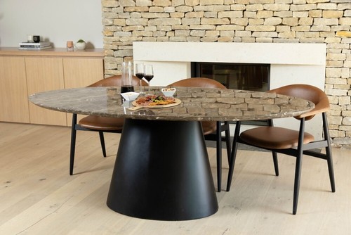 Large oval dining table - dining, with