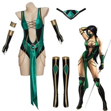 Jade Cosplay Costumes Ninja Uniform Game Mortal Kombat Role Play Uniform Outfit