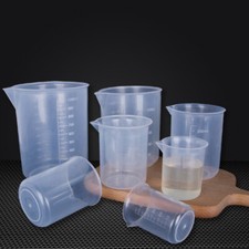 50-1000ml Small Measuring Cup Transparent Jug Tool Kitchen Beaker Plastic