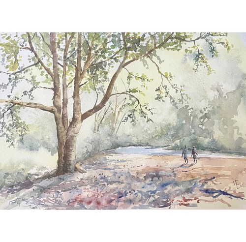 Walking the stream - by,