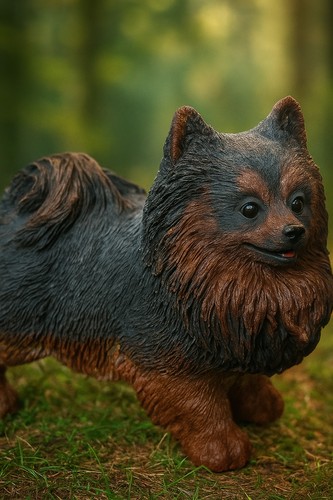 Large pomeranian dog candle - dog, candle-