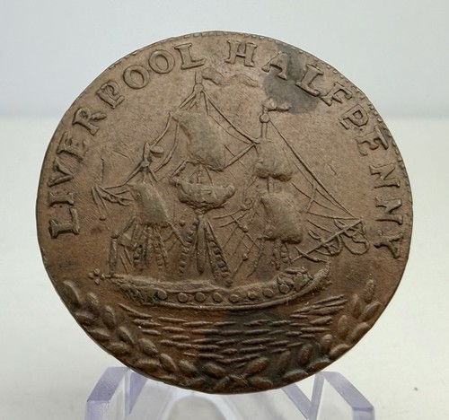 1791 liverpool halfpenny - 1791,