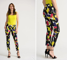 Joseph Ribkoff Multi Pants/Trousers Style 202045 Size UK14 White Black Red Blue