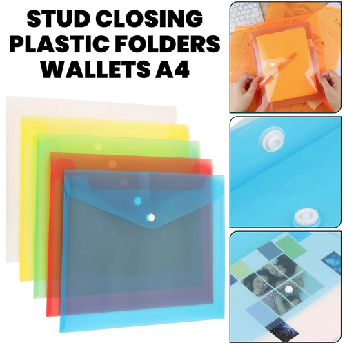 Plastic popper wallets - plastic,