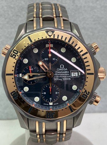 Mens omega seamaster 18k gold - mens,