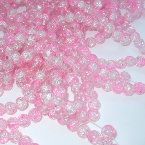100 8mm round glass - 100,