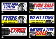 Tyre Sale PVC Banner –