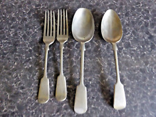 2 Nevada Silver serving  Spoon D&A  2  Nevada Silver  Forks and 1 Mustard spoon