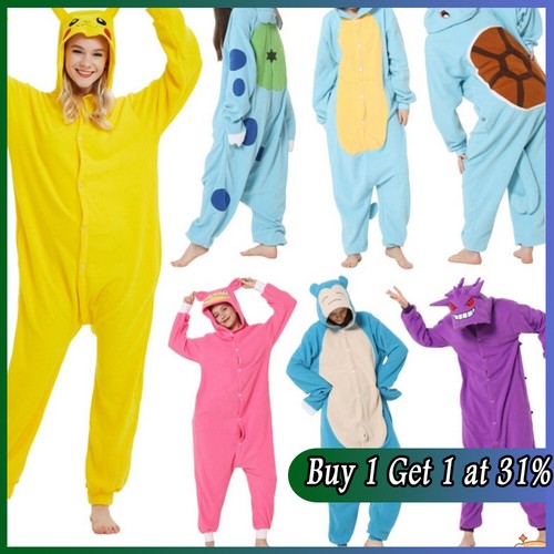 Unisex adult cartoon jumpsuit - adult,