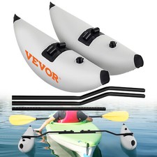 VEVOR Kayak Outrigger Stabilizer 2pc PVC Inflatable Float with Sidekick Arms Rod