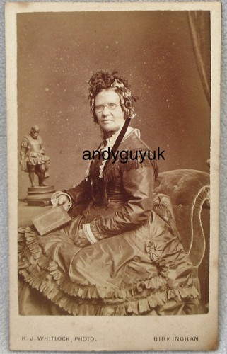 Cdv lady spelter figure - cdv,
