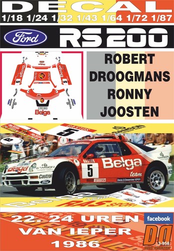 Decal ford 200 - rs,