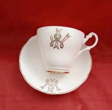 Vintage  WI Women's Institute Argyle Bone China England Cup & Saucer