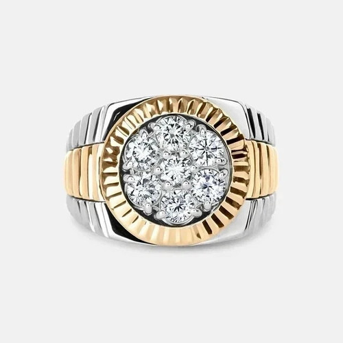 Men round cut - cut, real