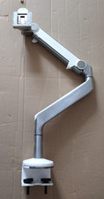 Humanscale Adjustable Monitor Arm / Polished Aluminium, white *Read Description*
