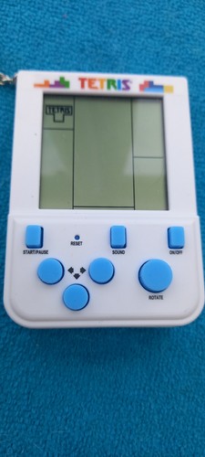Hand held keyring tetrus video - keyring,