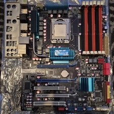 Asus P6T SE LGA 1366 x58 Motherboard + backplate + Intel i7 920 CPU