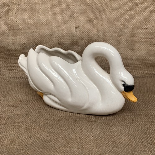 Vintage swan planter - swan,