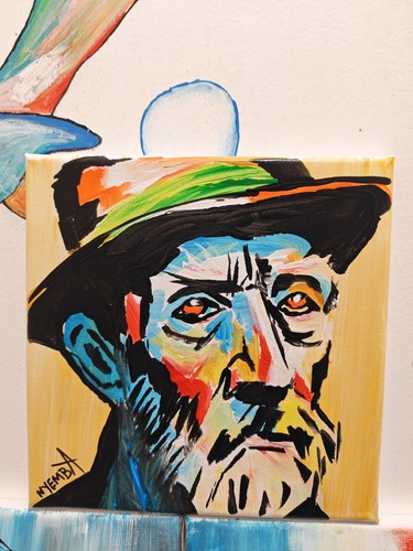 Abstract old man expressionist - abstract,