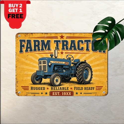 Vintage holland tractor sign - holland,