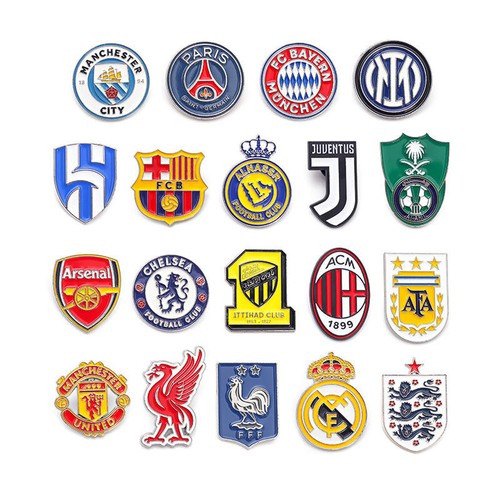 Football club enamel pin - pin, badge