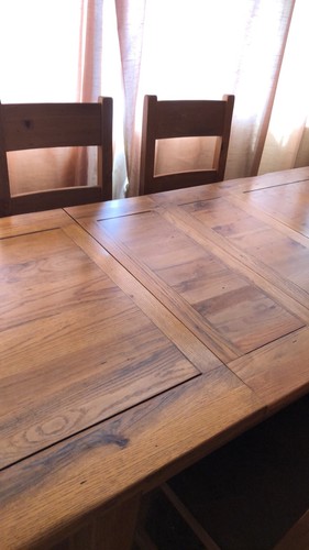 Rustic solid oak extending - solid,