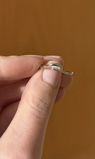 Silver Wave Ring With Three