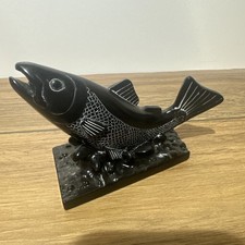 Vintage Carved Stone Fish