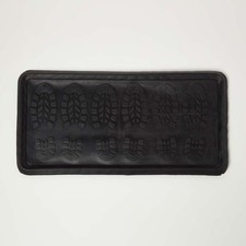 Black Rubber Boot Tray 80x40