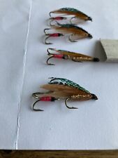 4 PK  RED KIGHT TROUT SALMON FISHING FLIES TREBLE/SINGLE FISHING TACKLE