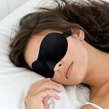 3D Eye Mask Sleep Soft Cover Padded Blindfold Shade Sleeping Aid Night Eyepatch
