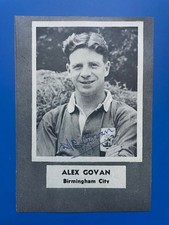 Alex govan signed - govan, 1953-58