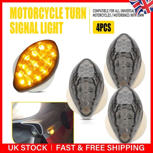Motorcycle led amber - 4x, amber/white
