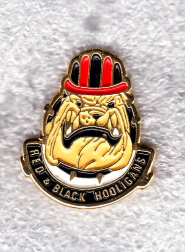 Red and black football - and, [football]